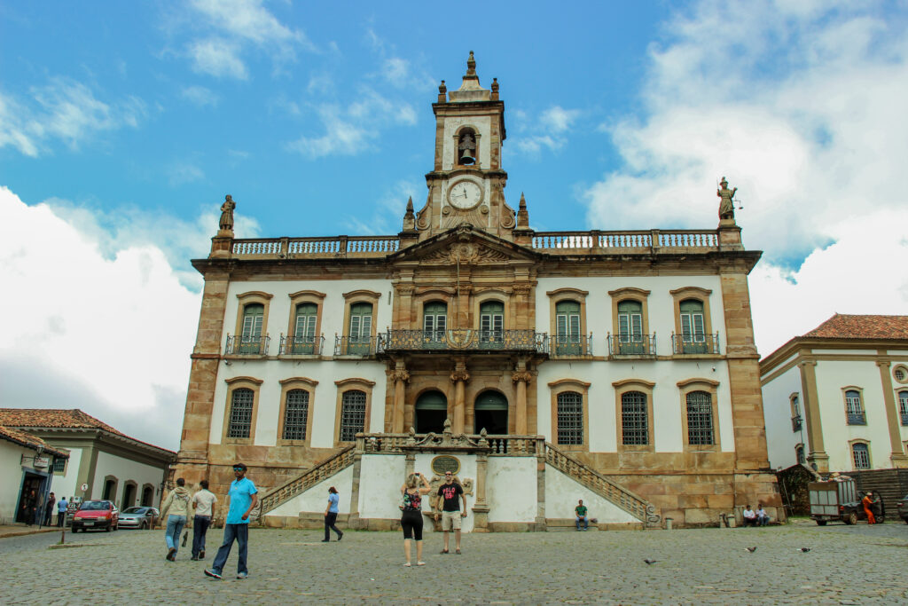 Museu da Inconfidência em Ouro Preto visto da Praça Tiradentes