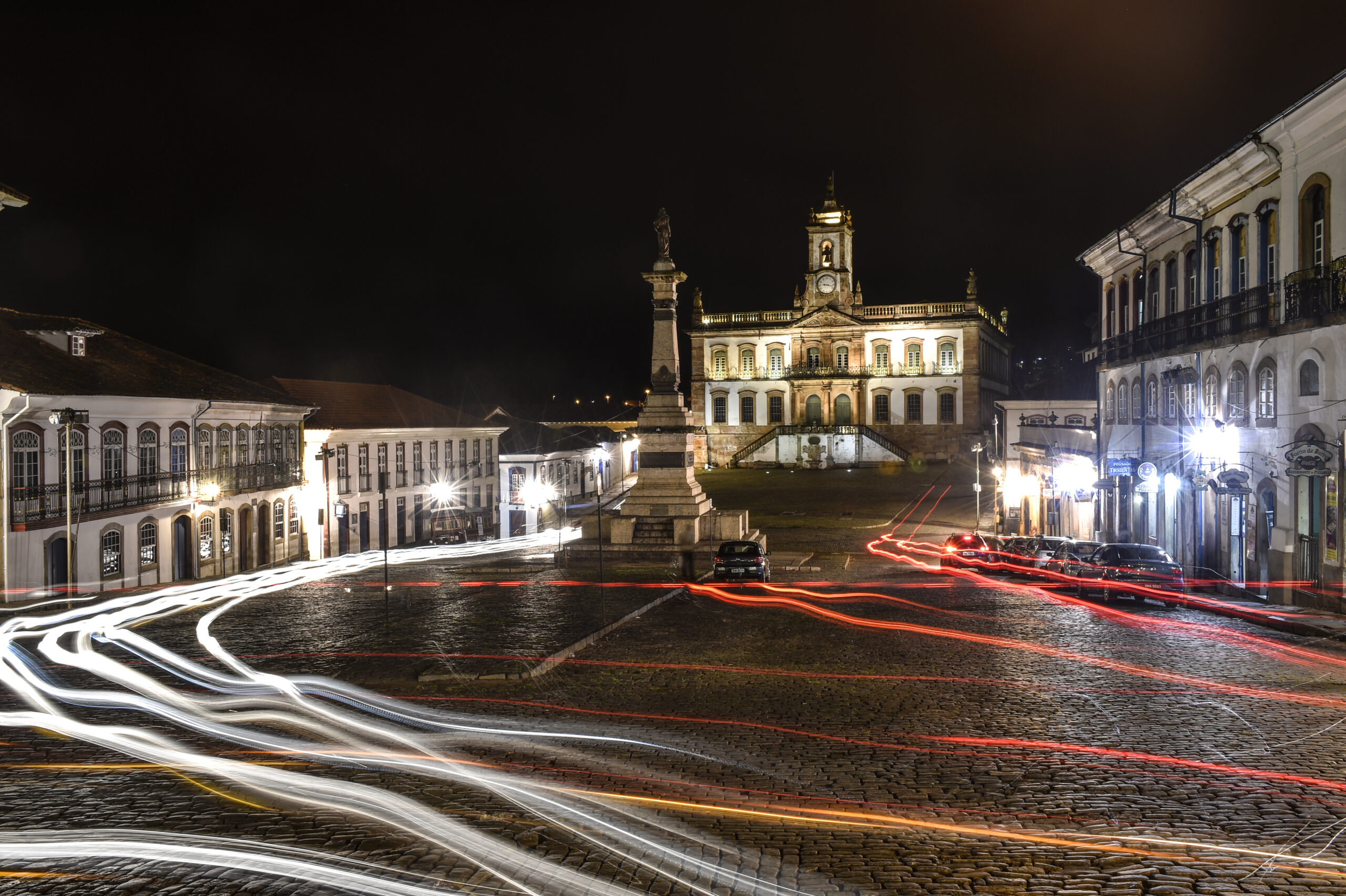 Praça Tiradentes no Centro Histórico de Ouro Preto