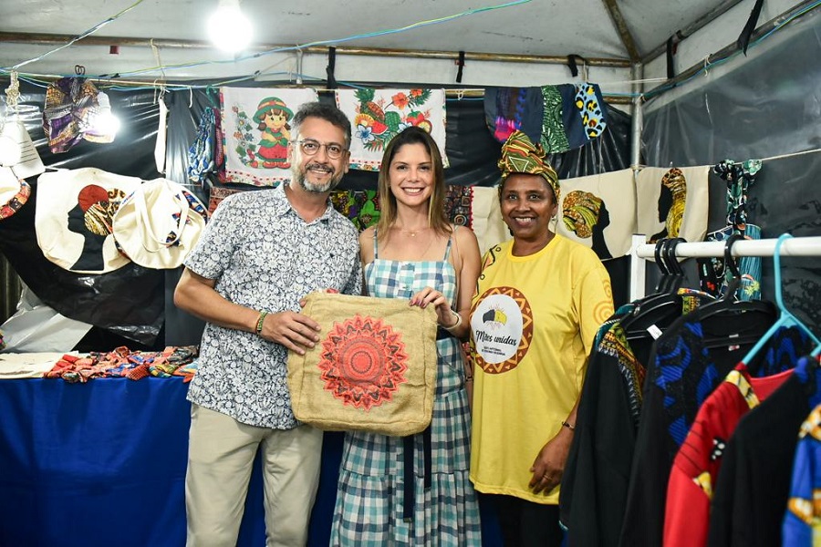 Artesanato exposto durante a Festa de São Tiago em Mazagão Velho