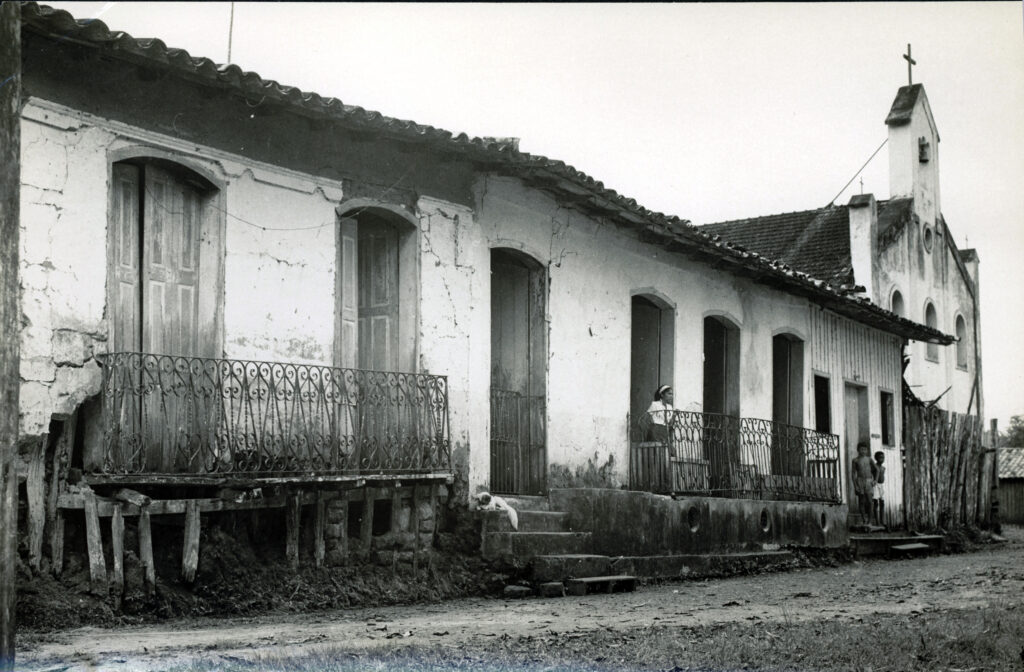 Vista histórica de Mazagão Velho no Amapá na década de 1960
