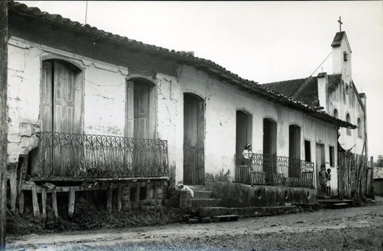 Vista histórica de Mazagão Velho no Amapá na década de 1960