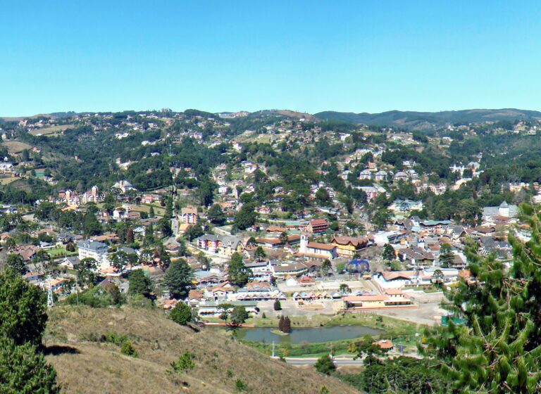 Vista panorâmica de Campos do Jordão, São Paulo