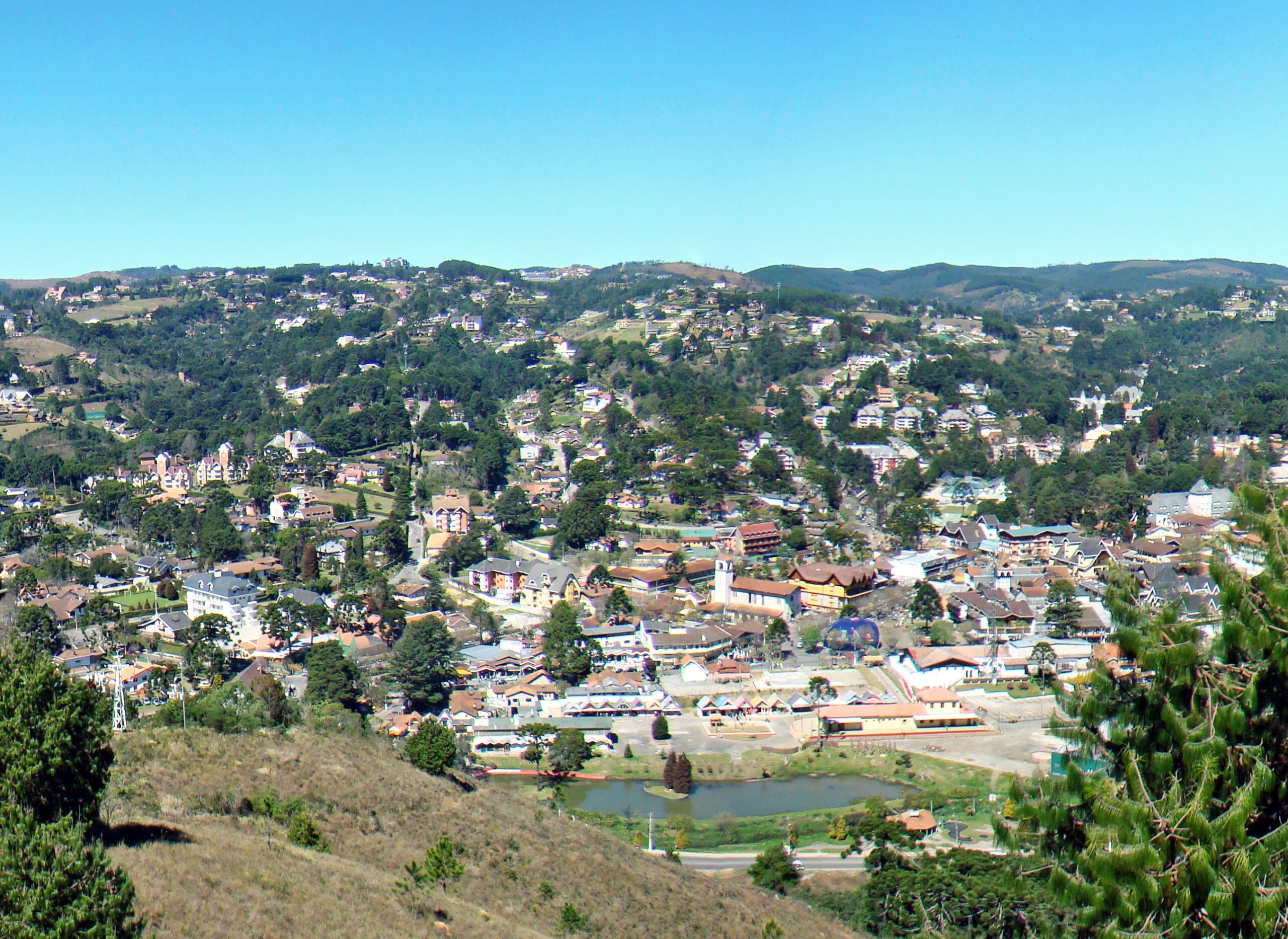 Vista panorâmica de Campos do Jordão, São Paulo