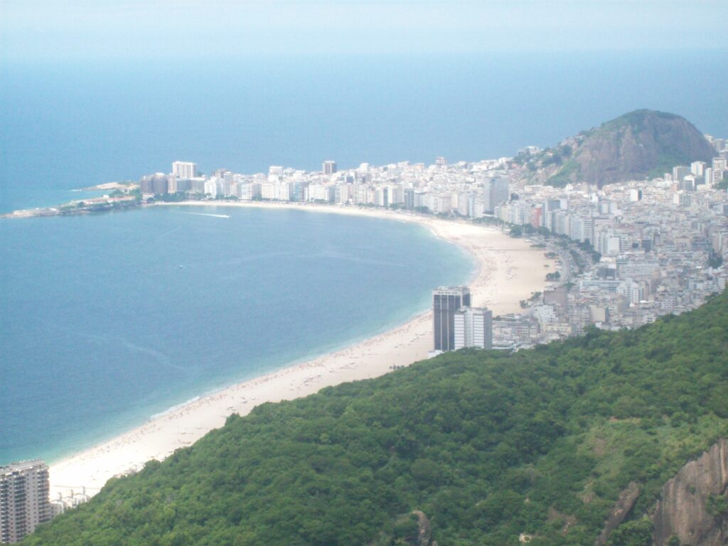 Vista de Copacabana e da Urca no Rio de Janeiro