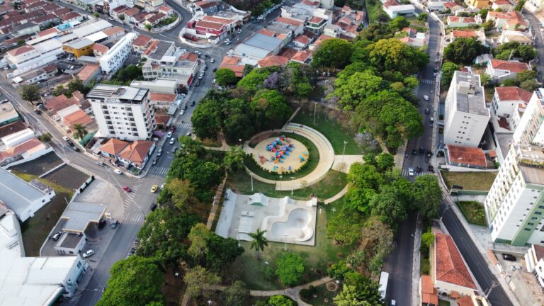 Vista de Serra Negra, no interior de São Paulo
