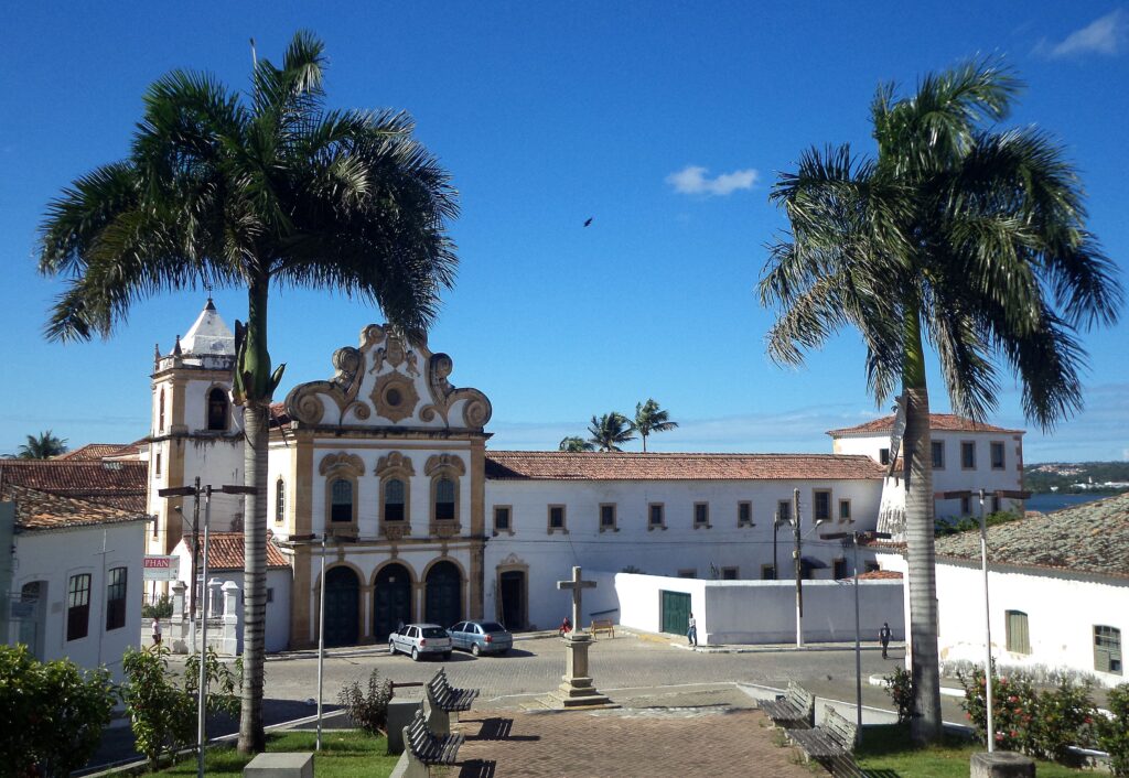 Fachada do Convento e Igreja de Santa Maria dos Anjos em Penedo, Alagoas