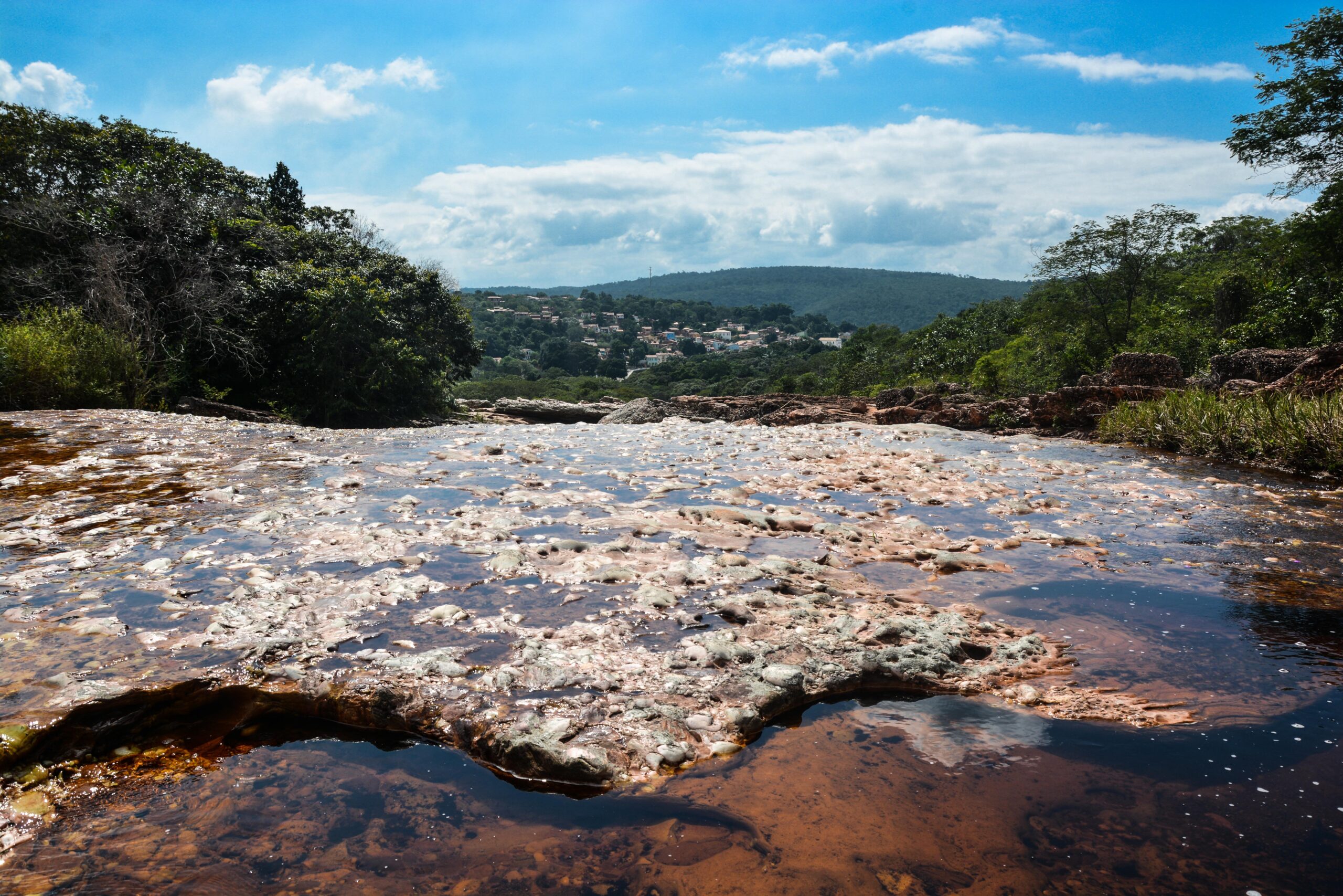 Vista da cidade histórica de Lençóis, na Chapada Diamantina, Bahia