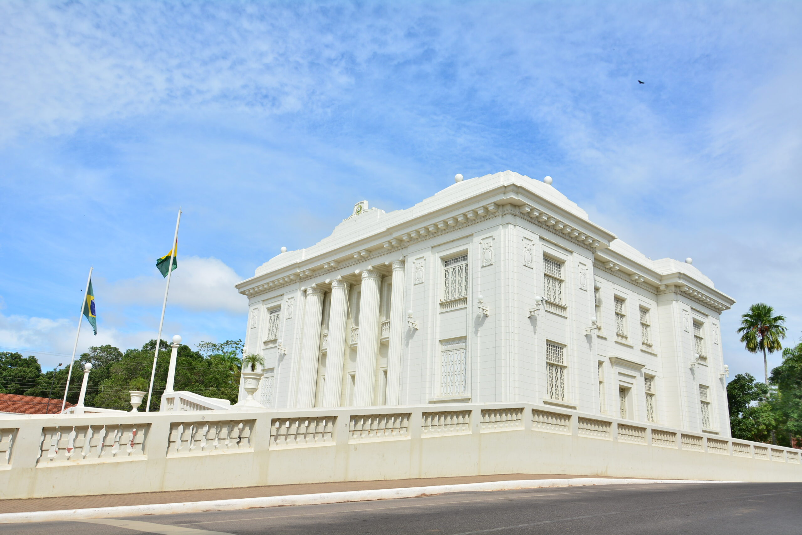 Fachada do Palácio Rio Branco no Centro de Rio Branco, Acre