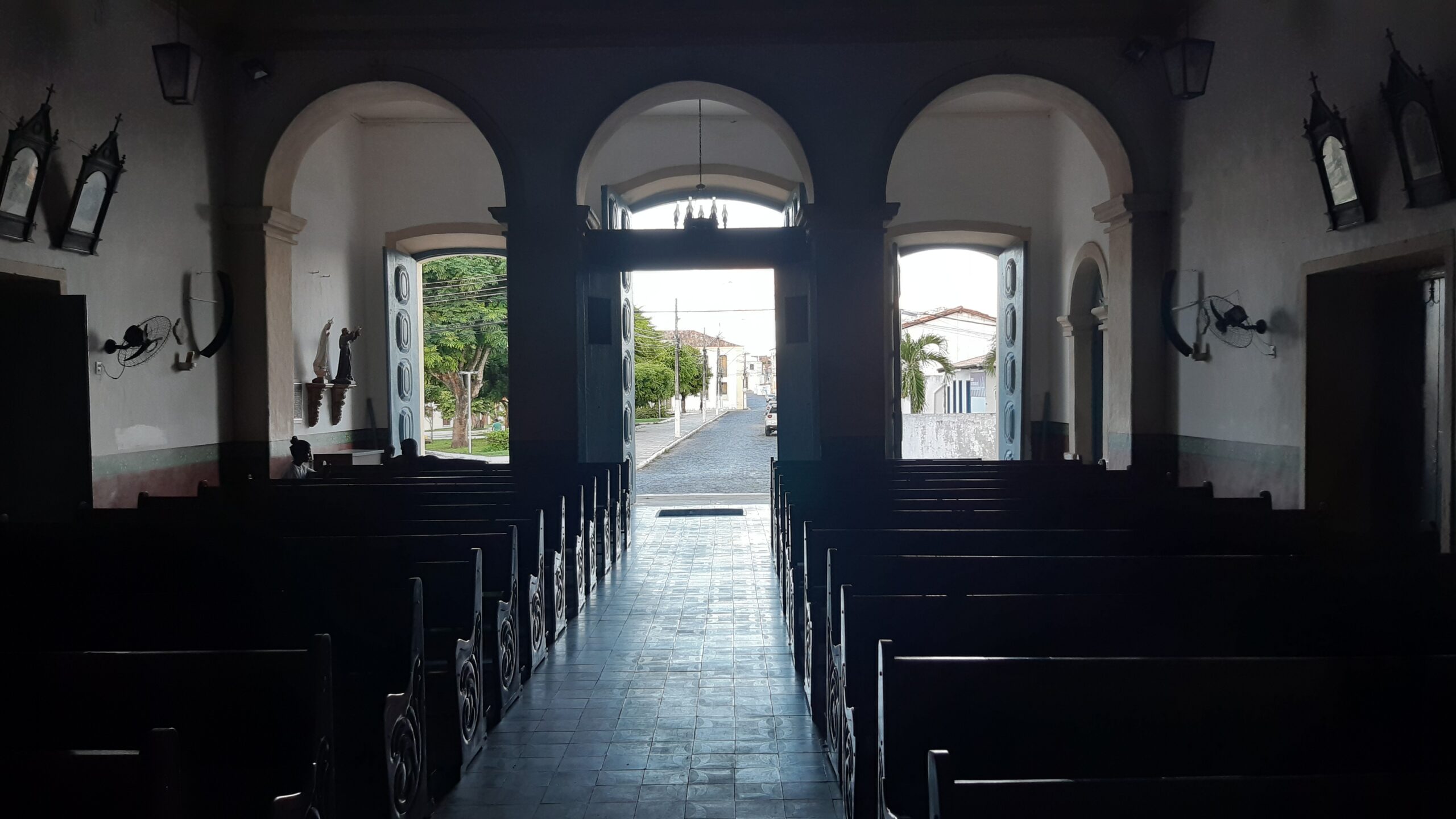 Fachada do Santuário Nossa Senhora da Vitória em São Cristóvão, Sergipe, em 2024